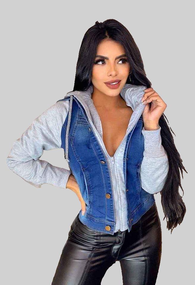 Chaqueta en jean para mujer N48